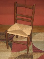 Vintage childs kids chair wood