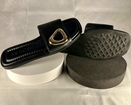 Aerosoles blaire black leather - black,