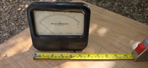 Vintage ammeter bakelite - vintage,