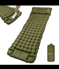 ACTIVE FOREVER Self-Inflating Camping Air Bed With Pillow + Built-In Foot Pump