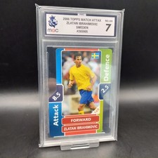 2006 Topps Match Attax World Cup Zlatan Ibrahimovic Sweden #169 Graded MGC 7