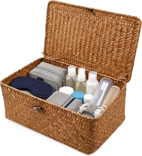 Wicker storage basket - basket, with