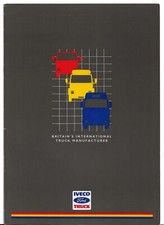 Iveco Ford Range 1987 UK Market Sales Brochure Van Truck Bus Coach