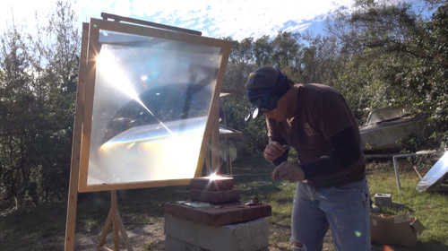 Large spot fresnel lens framed - large,