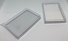Thin JEWELLERY BOXES Clear Lid 80mm Wholesale Bulk 10-100 LARGE LETTER POST 10mm
