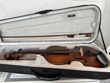 Cased Violin With Bow Body Length 14inch