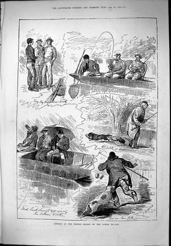 Antique old print 1879 - old, opening