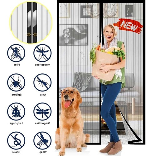 Magnetic screen door curtain - screen,