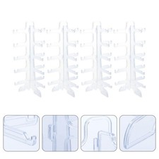 4 Pcs Plastic Five Layer Glasses Holder Sunglasses Display Stand Organizer