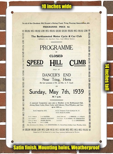 Metal sign 1939 dancer - -, dancer's