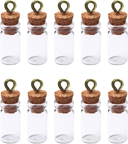 Pcs small glass bottles - 10,