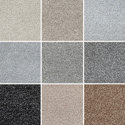 Grey saxony carpet 12mm - 12mm, only