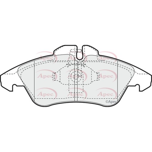 Brake pads set for mercedes - set,