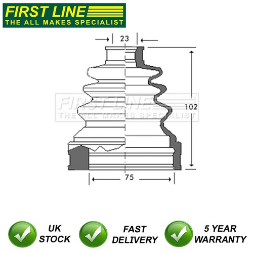 Joint boot set front inner - cv,