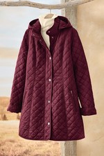 Coldwater Creek Quilted Hooded