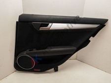 Mercedes C Class 07-14 W204 Rear Door Card Panel Right Drivers Saloon Red Stitch