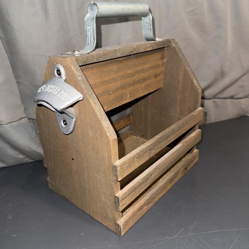 Wooden beer carrier craft - beer,