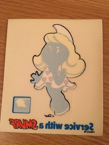 Smurf girl car - car, sticker