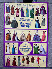 Vintage 1973 National Savings poster - Fashion Through The Ages