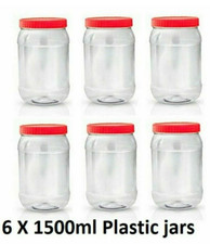 6 X 1500ml Plastic Storage Pet