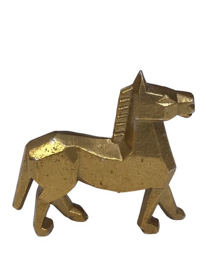 Vtg mcm brass horse - brass,