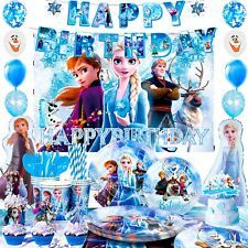 Elsa Anna Princess  Birthday Decoration Frozen Party Supplies Tableware Balloon