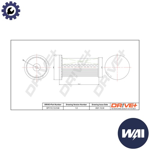 Fuel filter dp1110 0148 - fuel, for