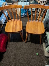 Old Wooden Dining Chairs Set