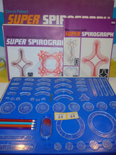 1970's Vintage SUPER Spirograph 98% Complete With Pens, Cogs & Paper (Y24)