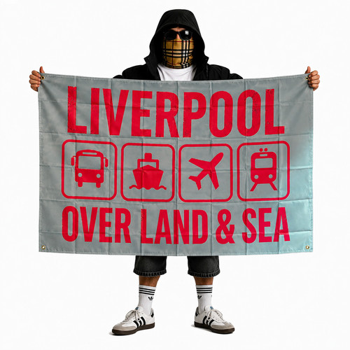 Over land sea flag - &,