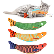 3D Catnip Fish Toy Plush