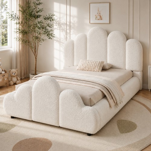 3ft single upholstered bed - single,