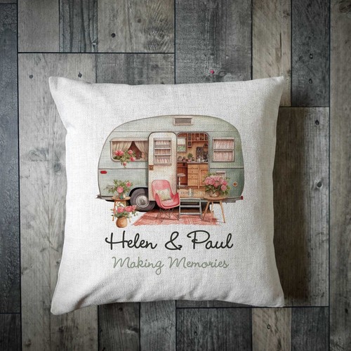 Personalised caravan cushion - personalised,