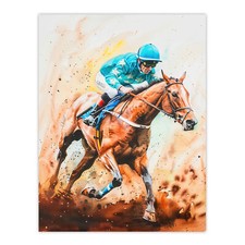 Rider on Horse Racing