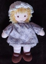 Sarah Kay. John Sands Hemma. Rag Doll Soft Toy. Rare Purple Dress Plush