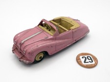 DINKY TOYS # 140A AUSTIN ATLANTIC CONVERTIBLE DIECAST MODEL CAR PINK / TAN 1951