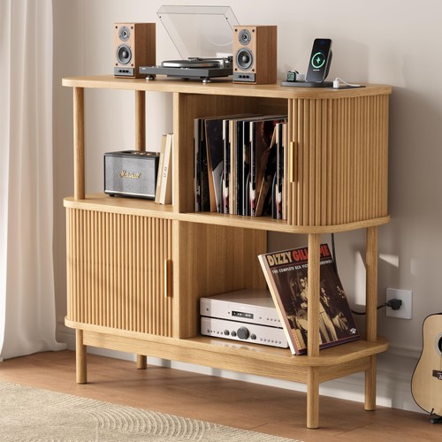 Large record player stand - player,