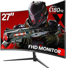 27 Inch Curved Gaming Monitor, 165Hz/200Hz Full HD 1080P PC Monitor, 1500R Frame