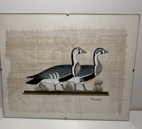 Framed egyptian hand painted - hand,
