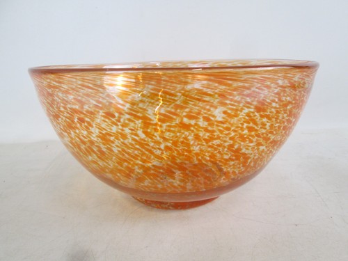Large handblown orange - large,