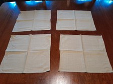 4 X Ponden Mill Sage Green Linen Napkins 42cm X 38cm VGC