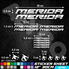 MERIDA Vinyl Decal Stickers