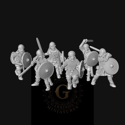 Armoured saxon warriors with - saxon,