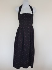Vintage Dress Long Black Pink