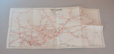 Bus Coach Timetable Route Map West Yorkshire Road Car Co. 1957
