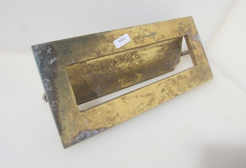 Vintage brass letterbox letter - vintage,