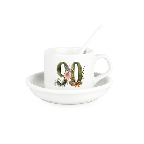 Floral age cup - &, set