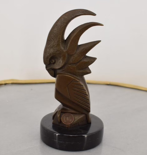 Bronze statue cockatoo - bronze,