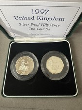 1997 Silver Proof 50p Two Coin