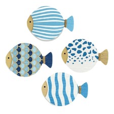 4x Beach Wall Decor Wooden